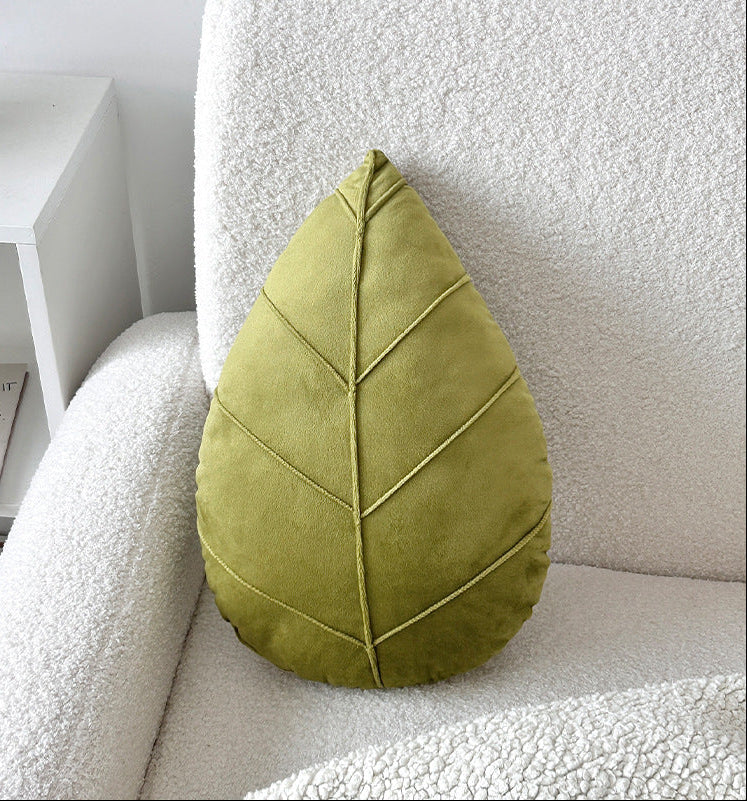 Grean Leaf Throw Pillow