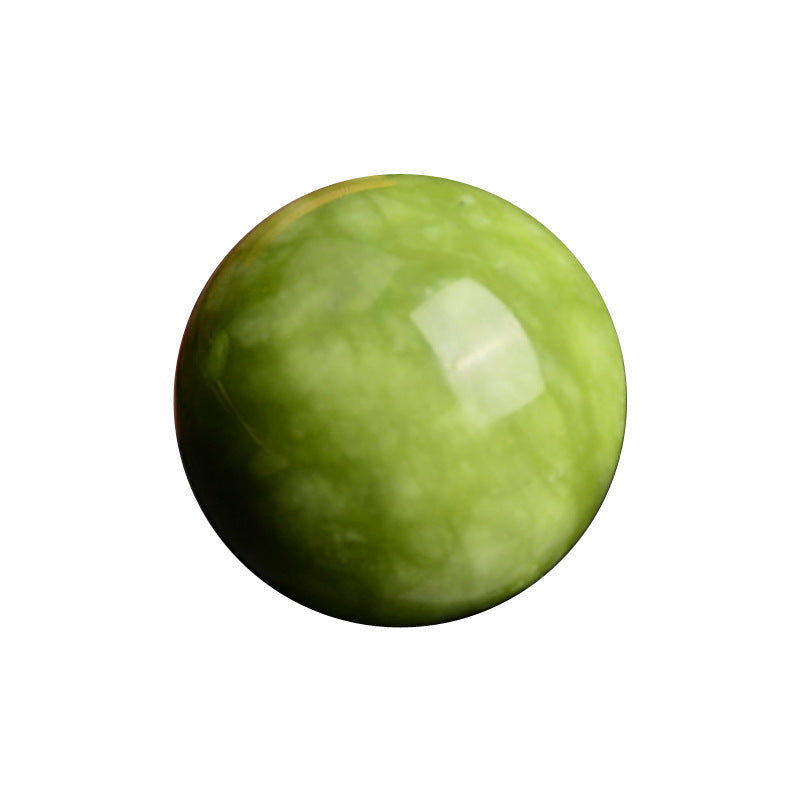Green Jade Meditation Ball Baoding