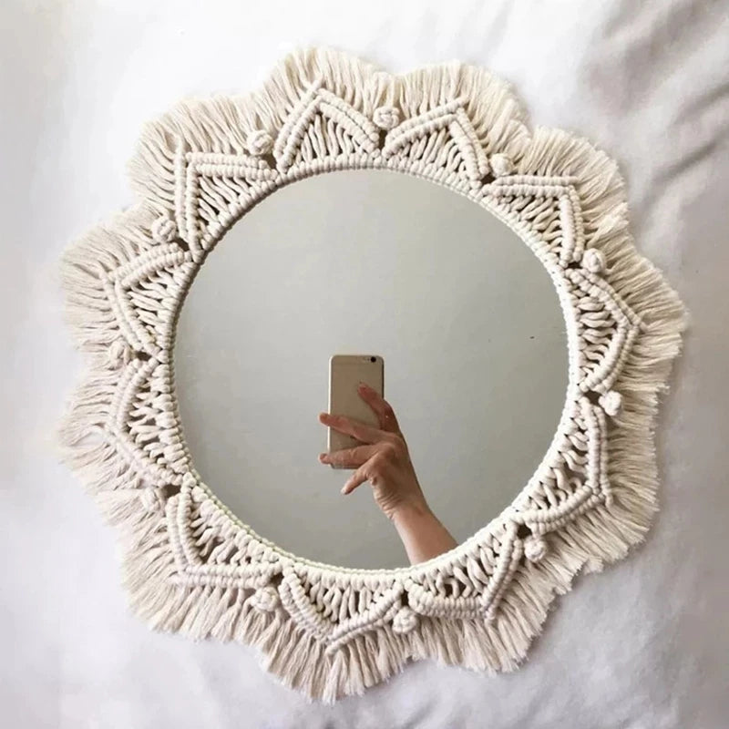 Boho Macrame Mirrors