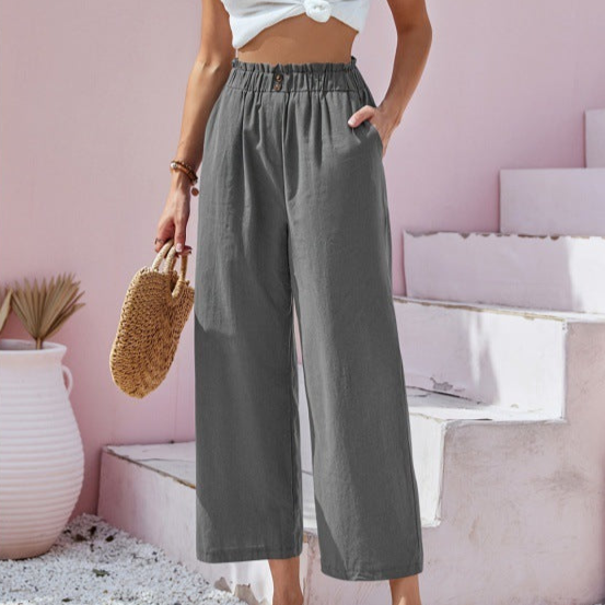 High Rise Straight Boho Chic Pants