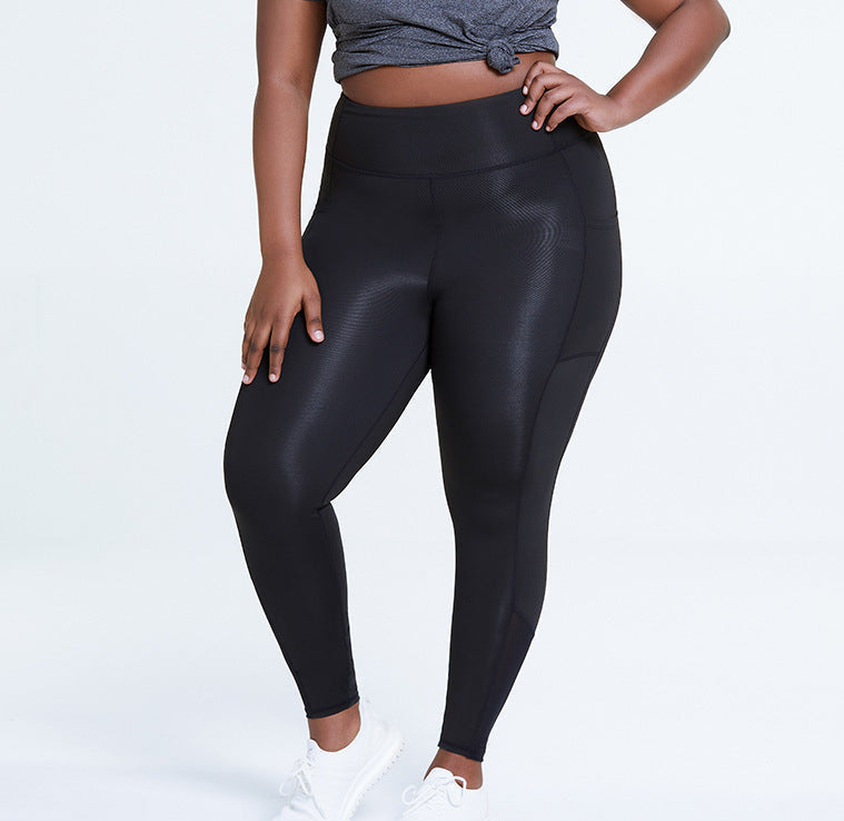 High Waist Yoga Leggings for Plus Size Women