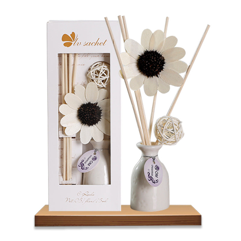 Ceramic Home Fragrance with Flower Diffuser Sticks