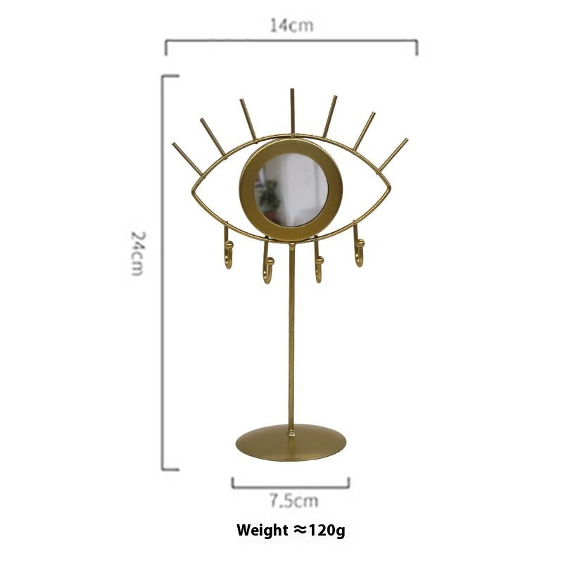 Boho Eye Jewelry Stand with Mirror