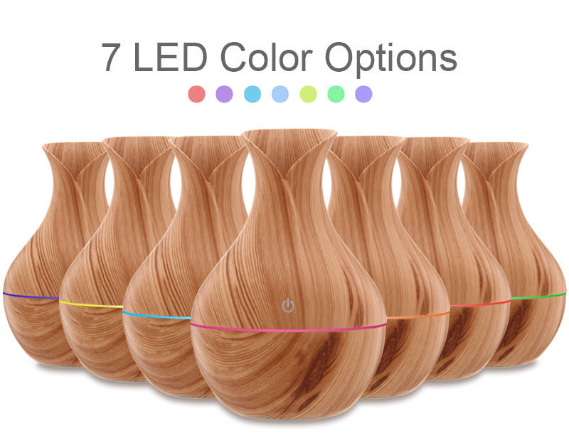 LED light bulbs with color options displayed above them on a white background.