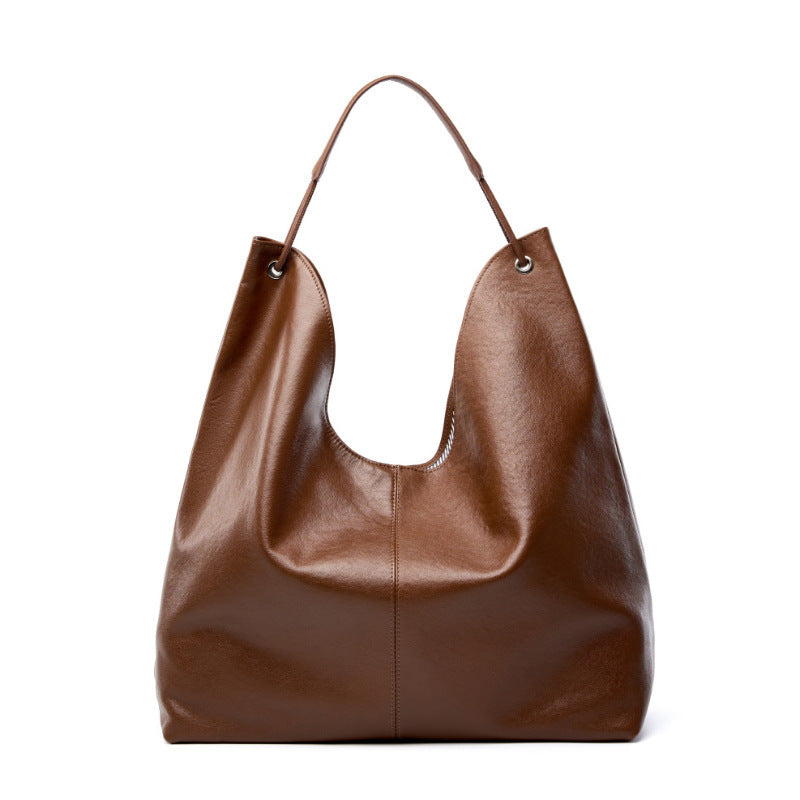 Large Boho Leather Tote Bag hobo
