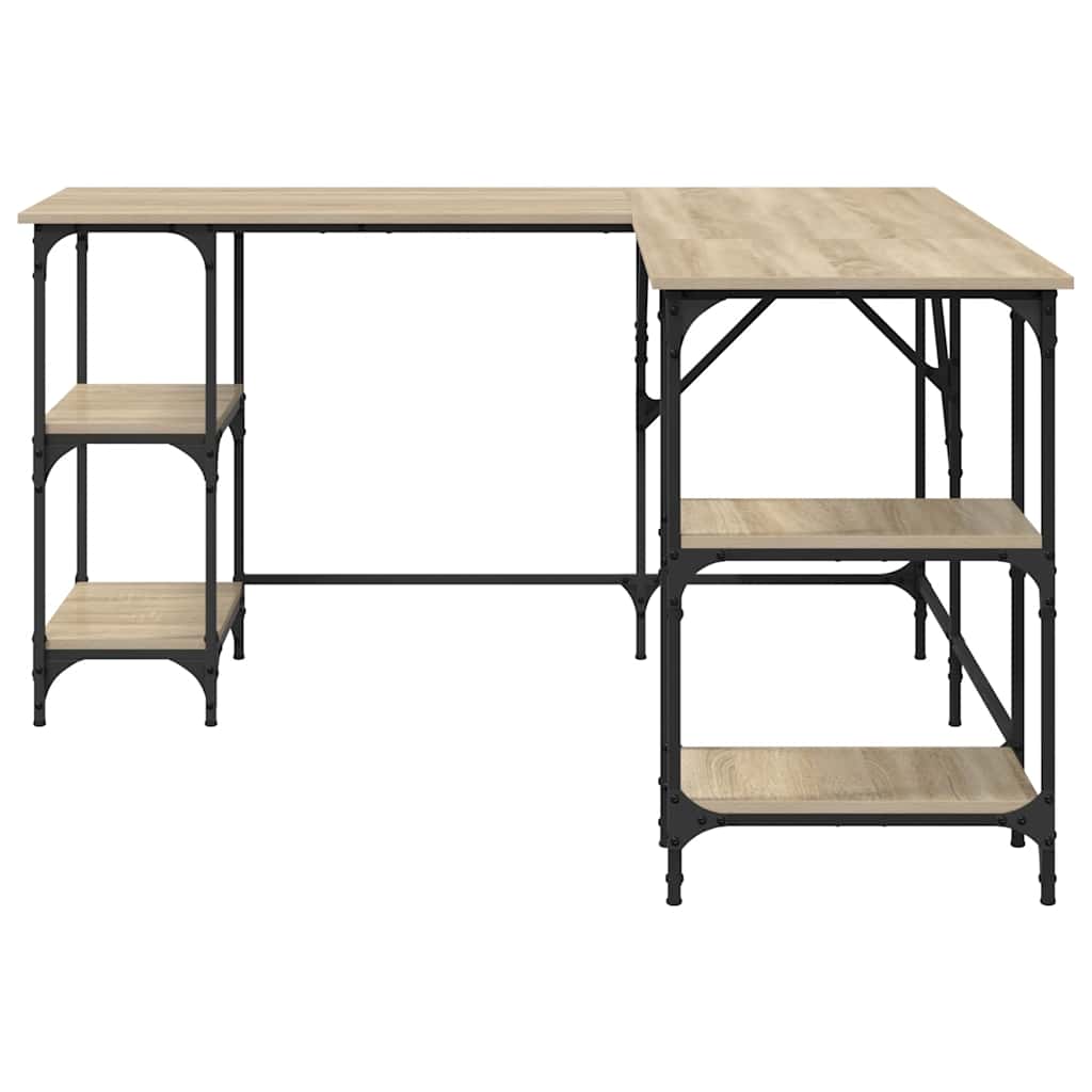 Folding table with shelves on a white background