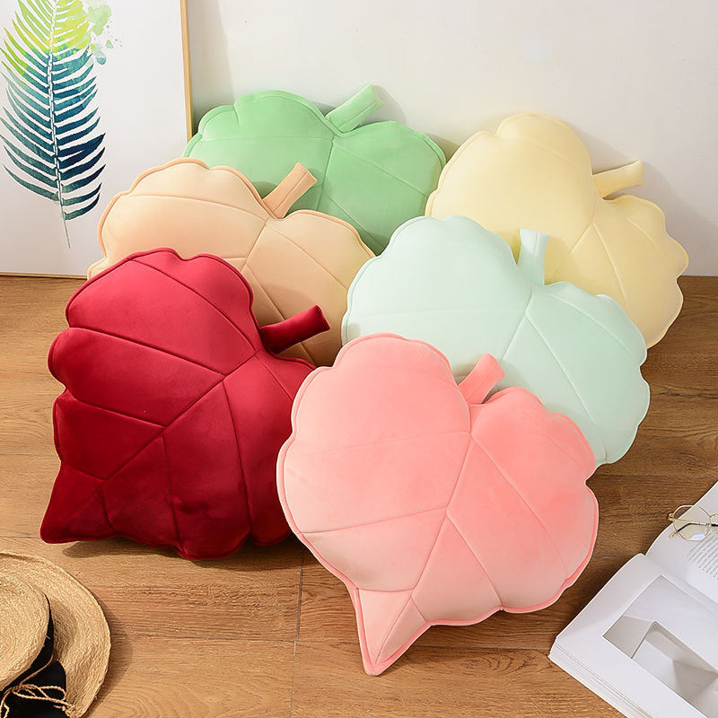 Leaf Shaped Throw Pillows