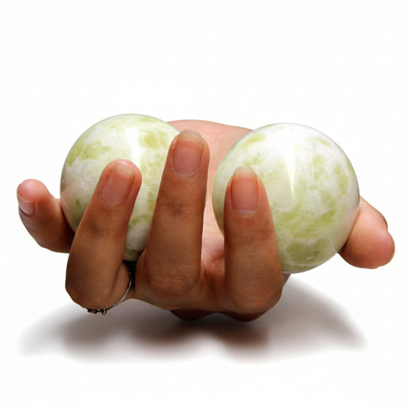 Light Green Baoding Balls for Meditation