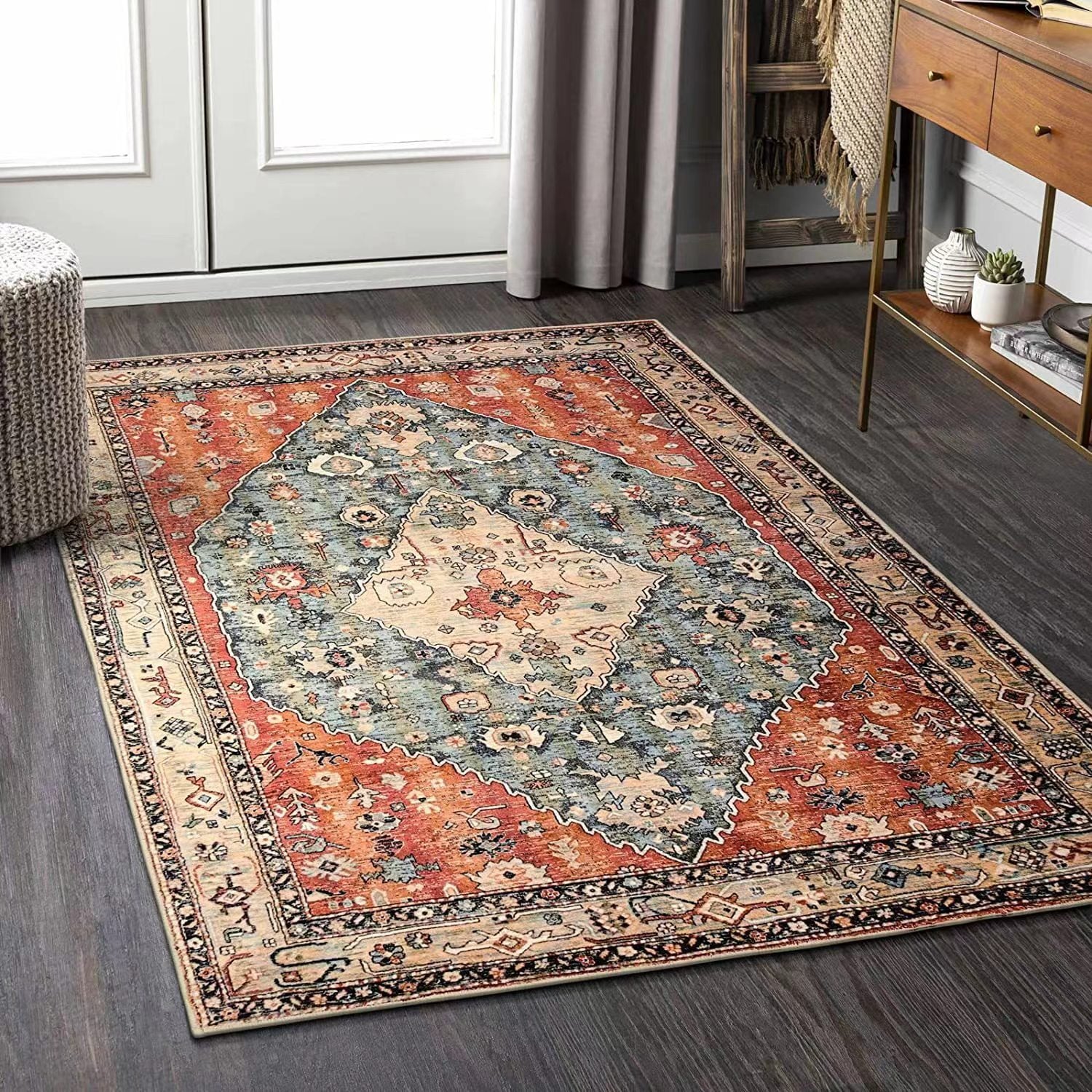 Long Rectangular Rug Boho Style