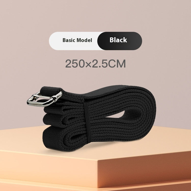 Long Yoga Strap with Metal Buckle