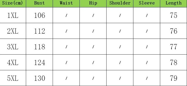 Measurement chart for clothing with a model wearing a brown dress on the right side.