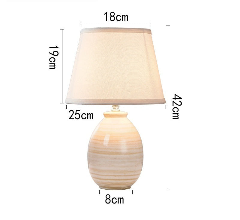 Measurement chart of a white lamp shade with dimensions on a white background