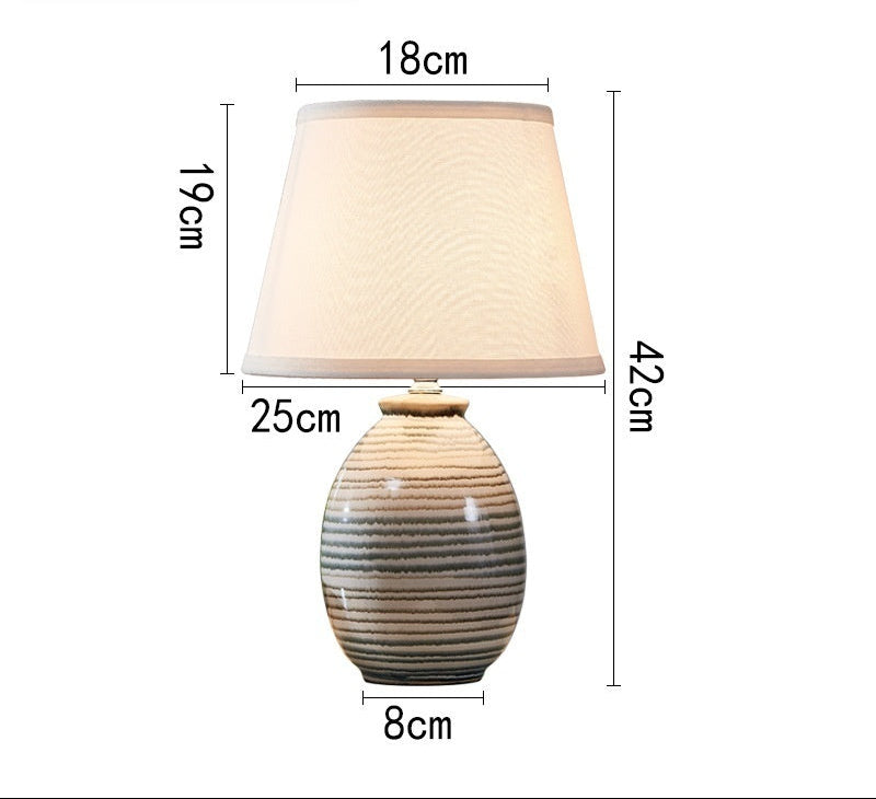 Measurement chart of a white lampshade with dimensions on a white background