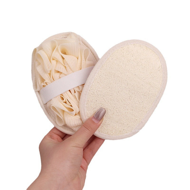 Flat Mesh Pouf Loofah Shower Sponge