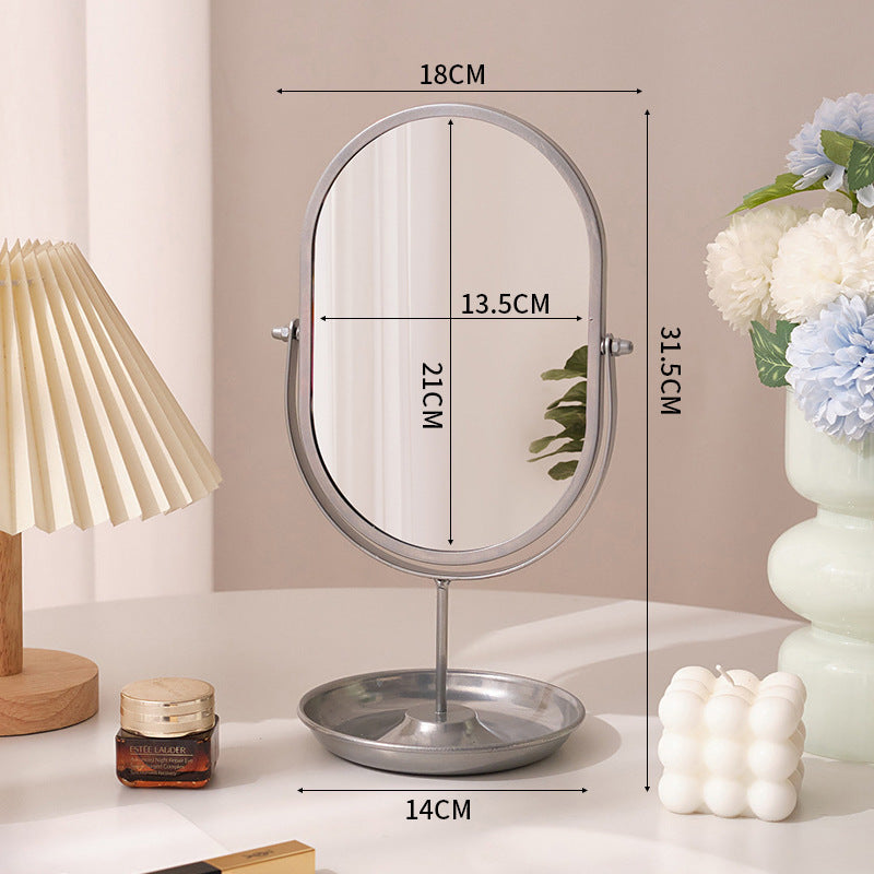 Metallic Table Makeup Mirror boho