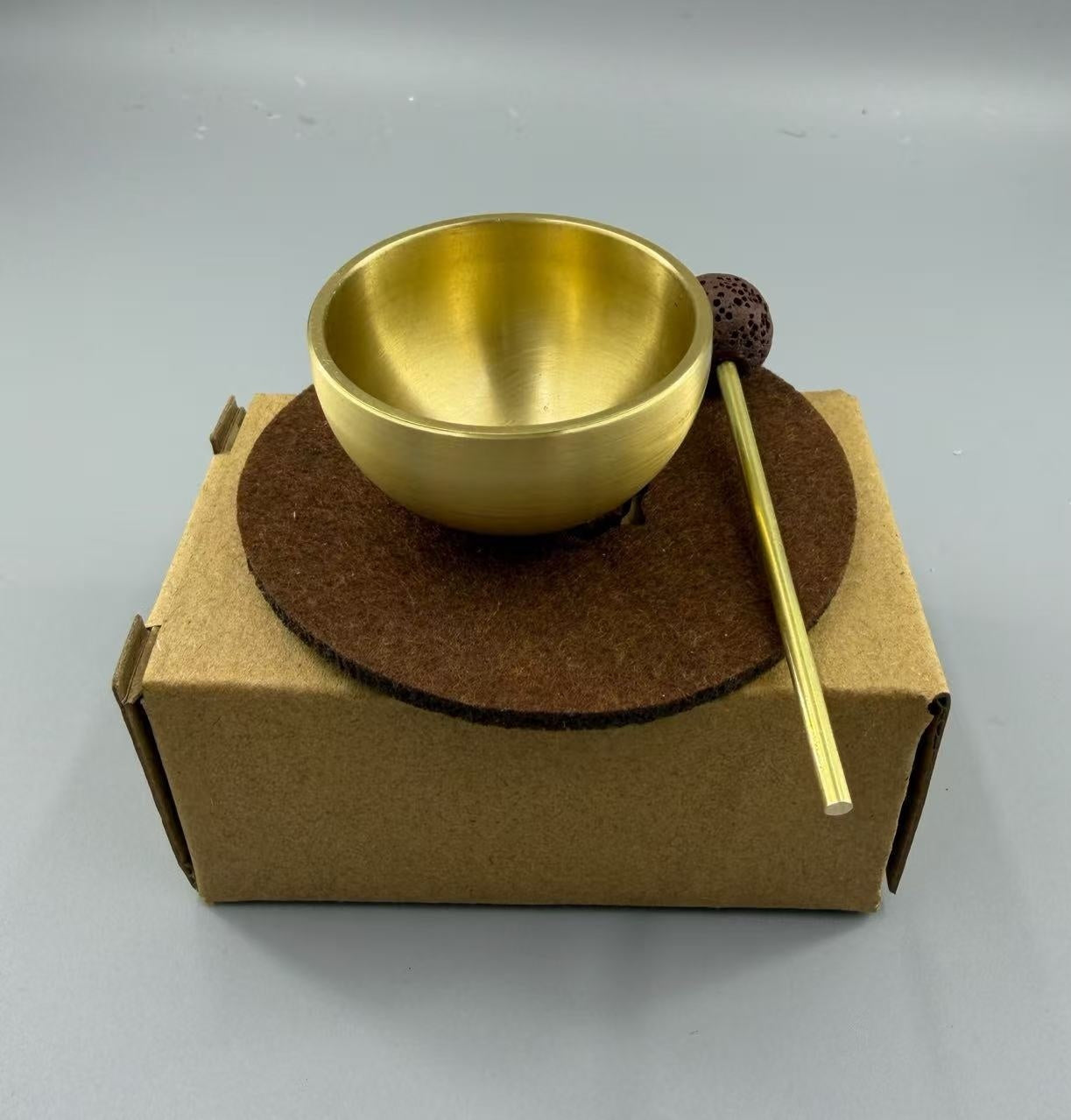 Mini Singing Bowl with Round Mallet for Meditation