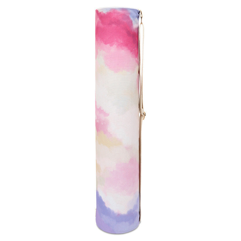 Multicolored cylindrical product with a gold accent on a white background