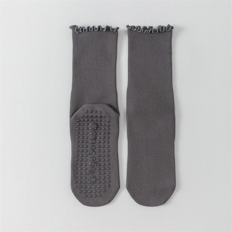 Non-Slip Mid Calf Socks for Women