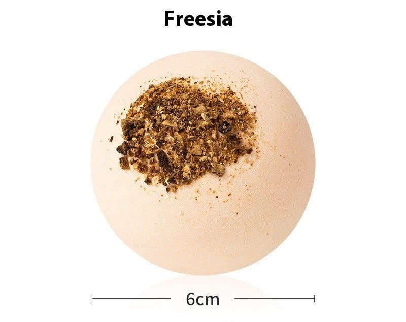 Essential Oil Bath Bombs with Dried Flowers