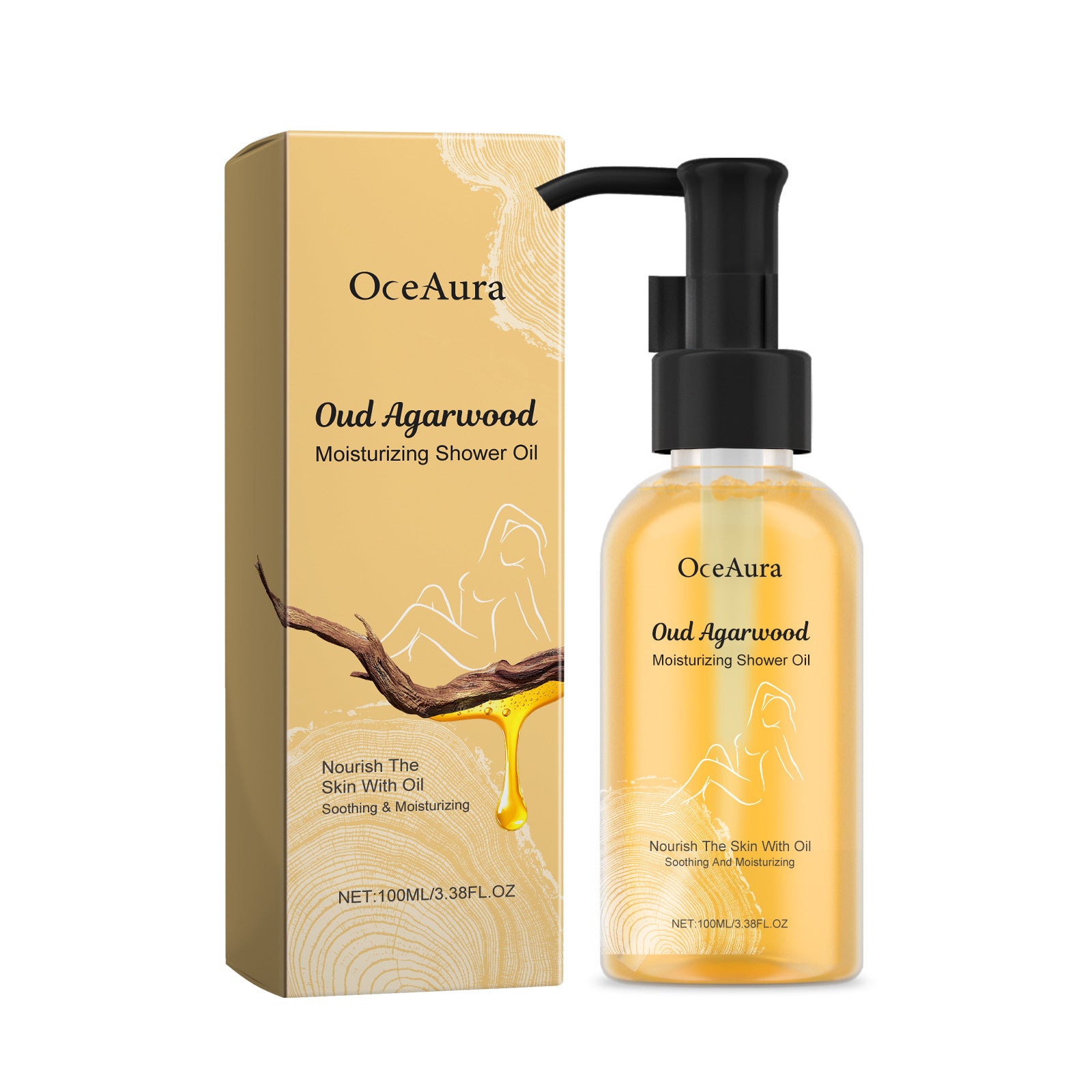 Oud Agarwood Shower Oil