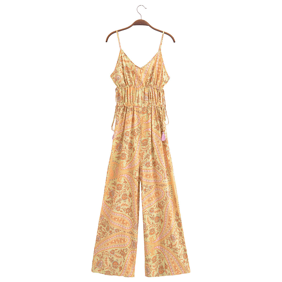 Paisley Print Jumpsuit Bohemian Style
