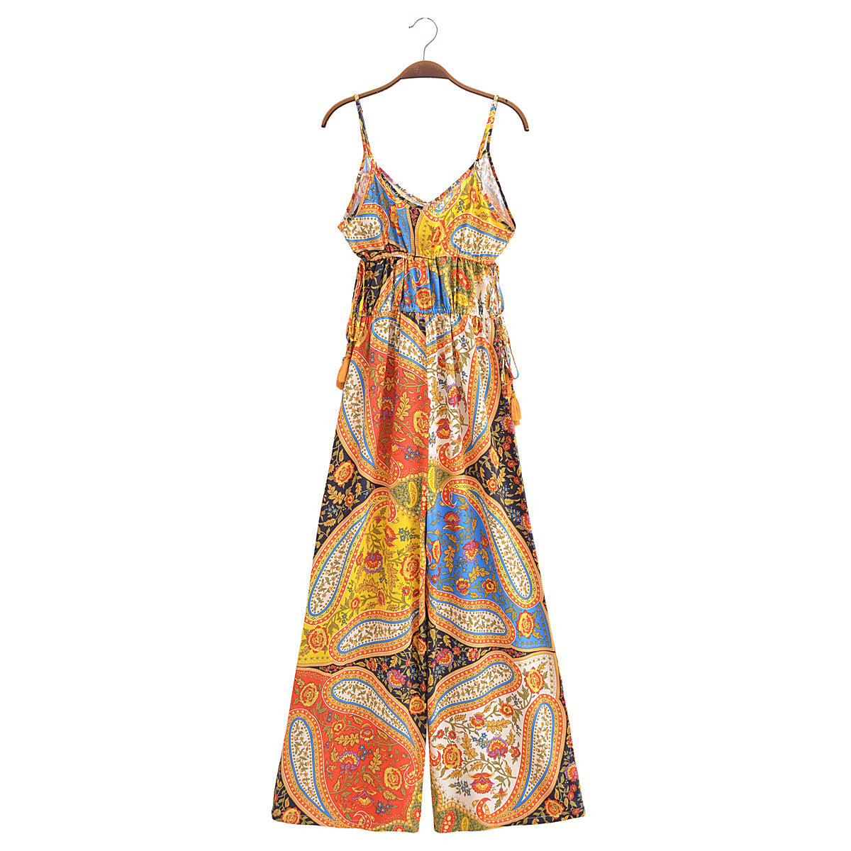 Paisley Print Jumpsuit Bohemian Style