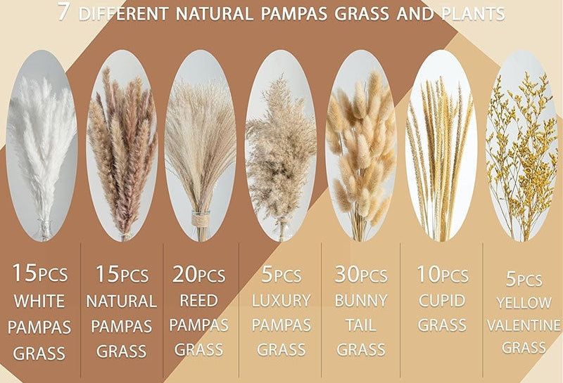 Pampas Grass Boho Wedding Decor Bouquet Set