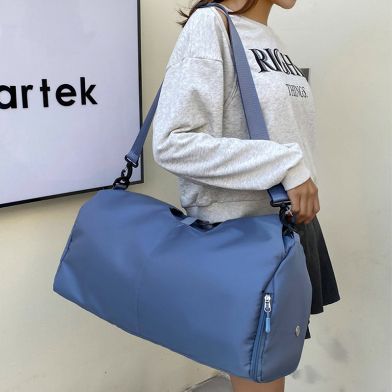 blue Pastel Color Large Yoga Bags for Women
