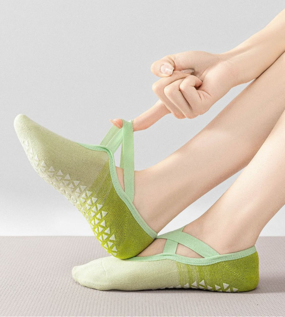 Pastel Gradient Colored Yoga Sock