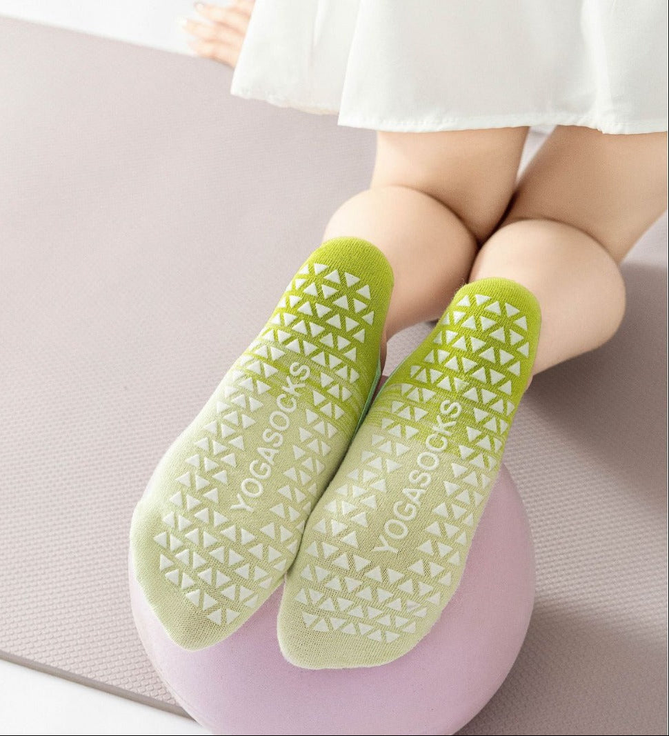 Pastel Gradient Colored Yoga Socks