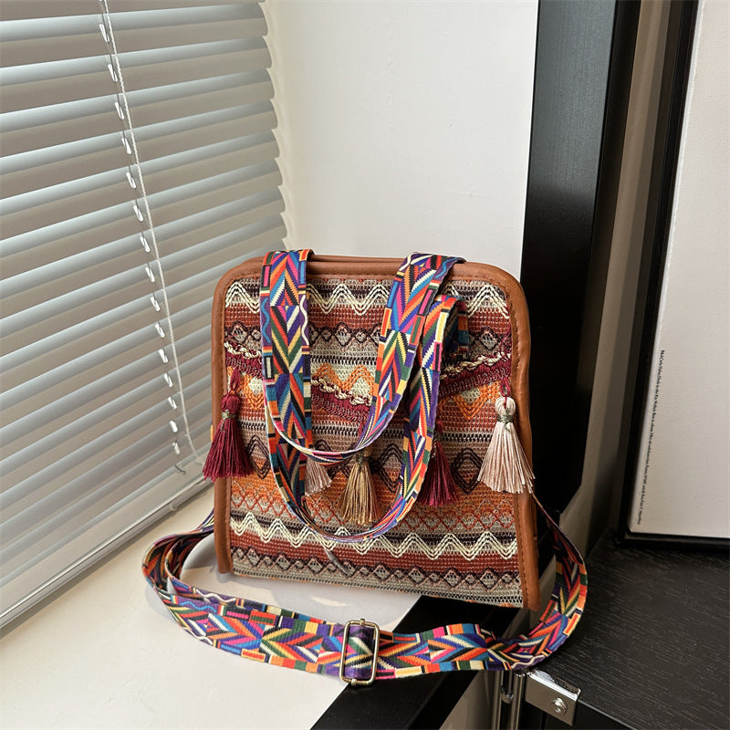 Colorful Pattern Cross Body Bag for Women
