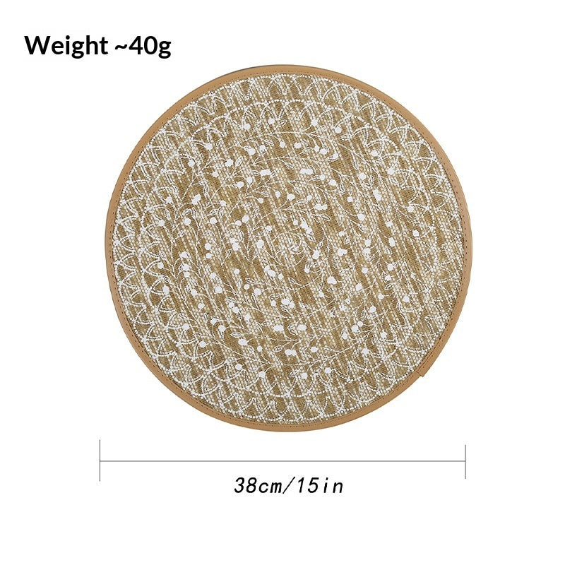 Patterned Jute Placemats