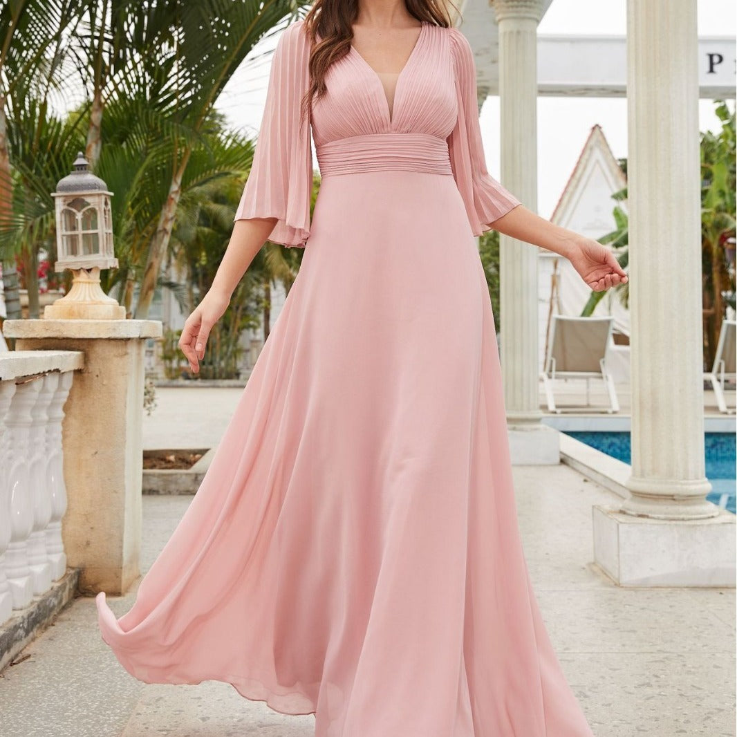 Pink Boho Mother of the Bride or Groom Dress