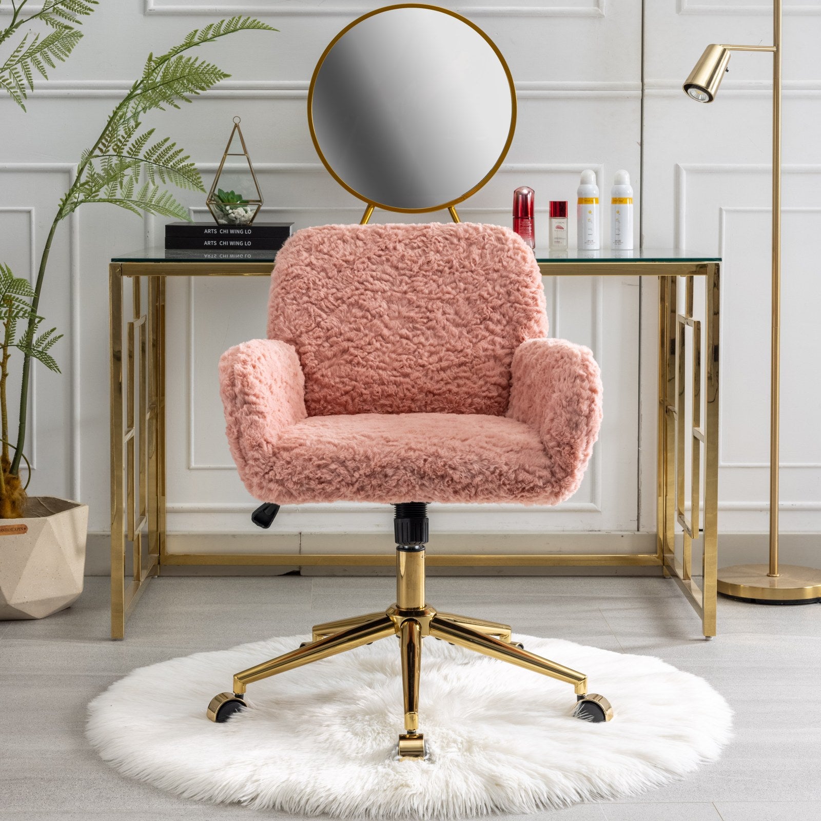 Pink Boho Office Chair