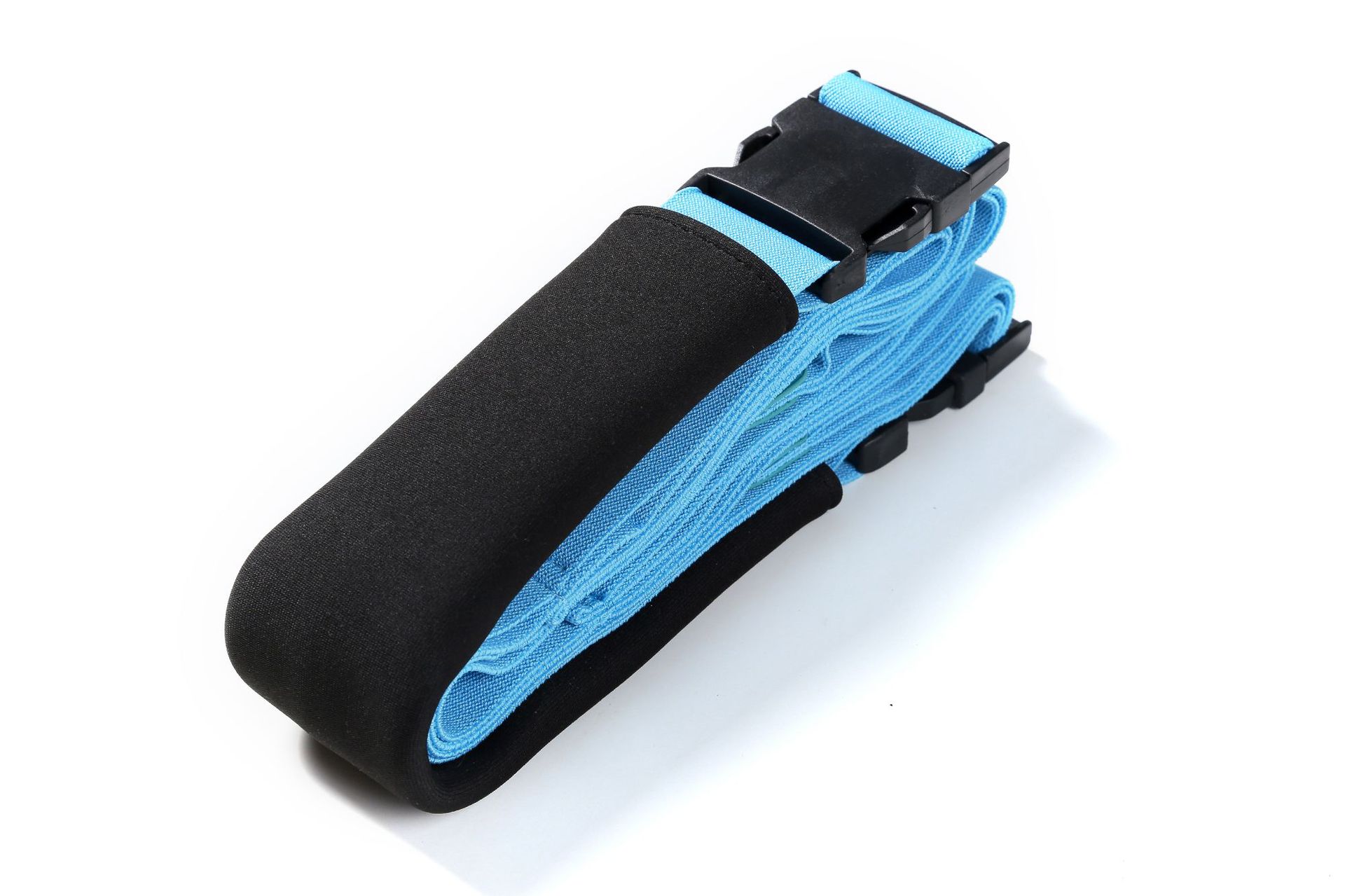 Dual Color Plastic Buckle Yoga Straps