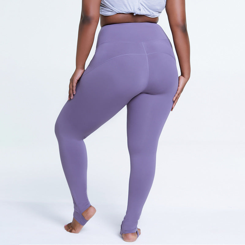 gray Plus Size Yoga Leggings for Women