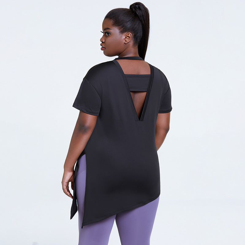 Plus Size Yoga Top Loose Oversized Design