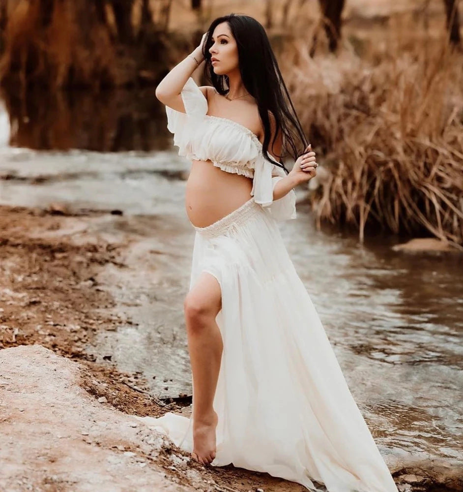 Pregnancy Photoshoot Skirt and Top Set Co Ord