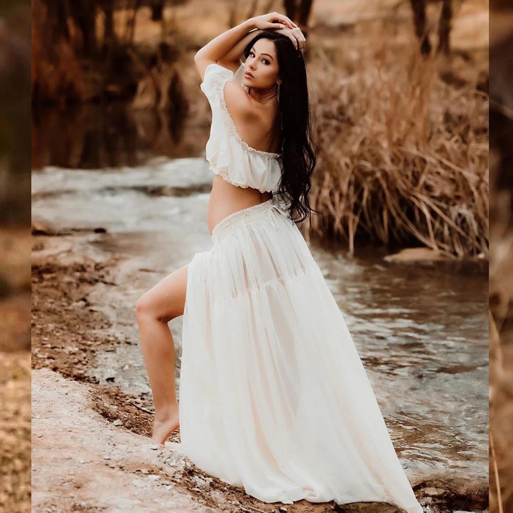 Pregnancy Photoshoot Skirt and Top Set Co Ord