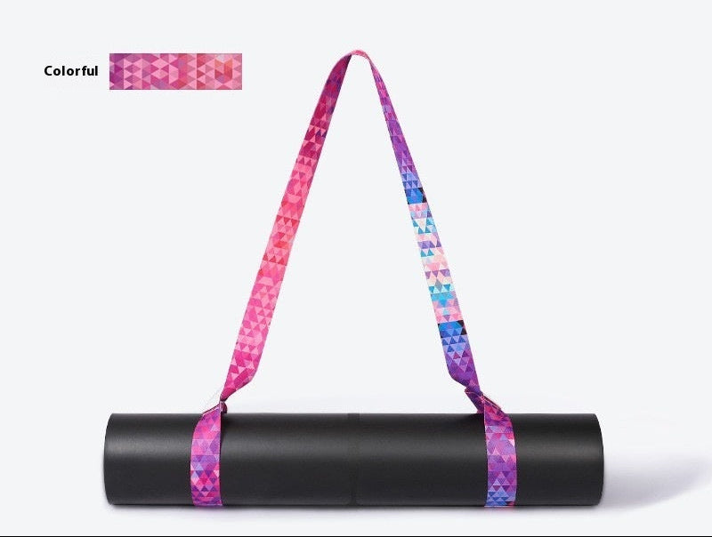 Printed Yoga Mat Carrier Straps Colorful