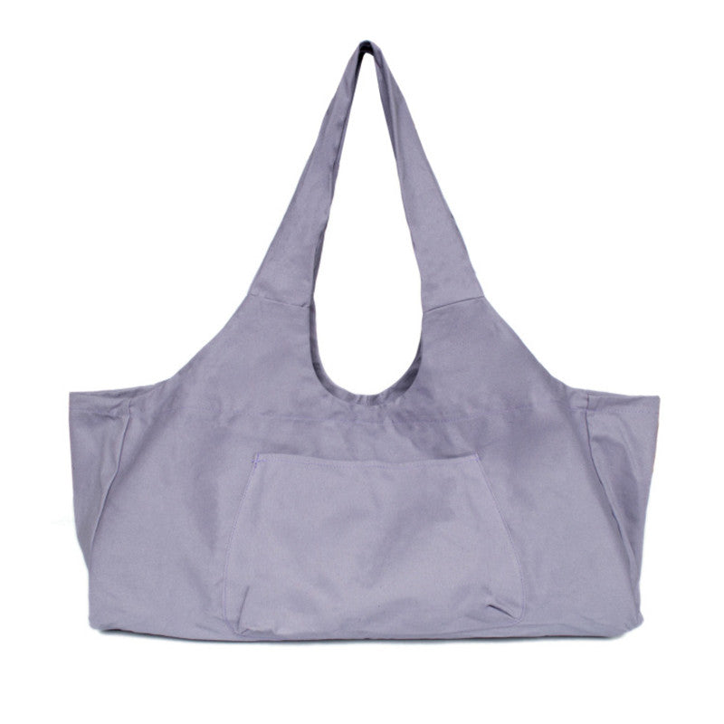 Purple tote bag on a white background