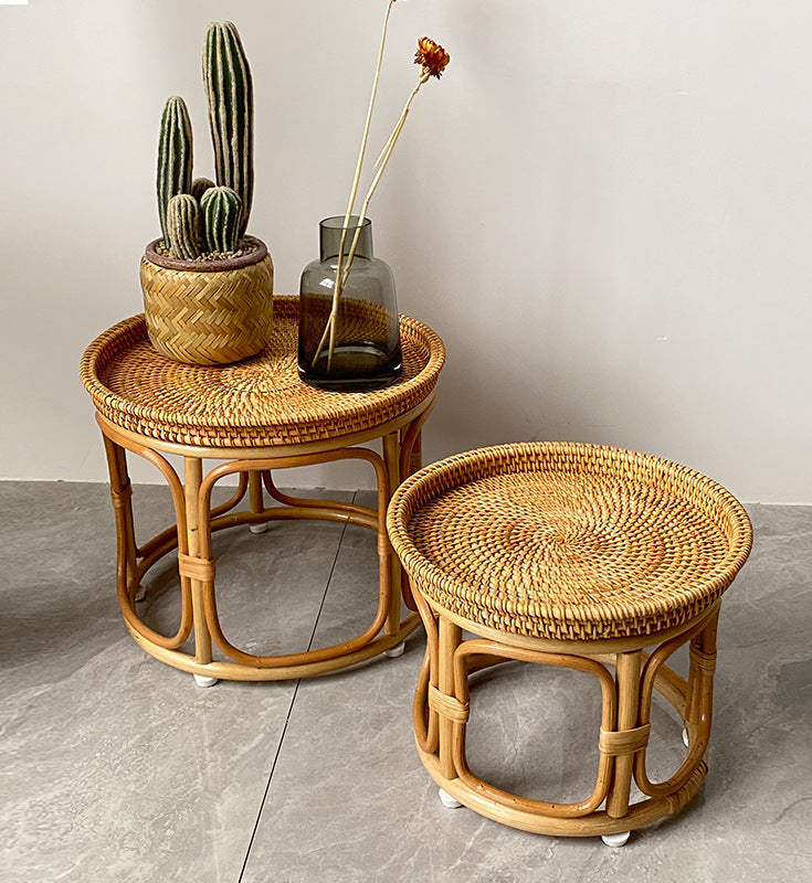 Rattan Woven Boho Coffee Tables