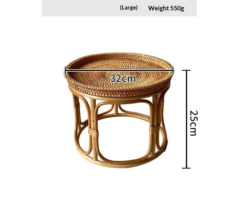 Rattan Woven Boho Coffee Table