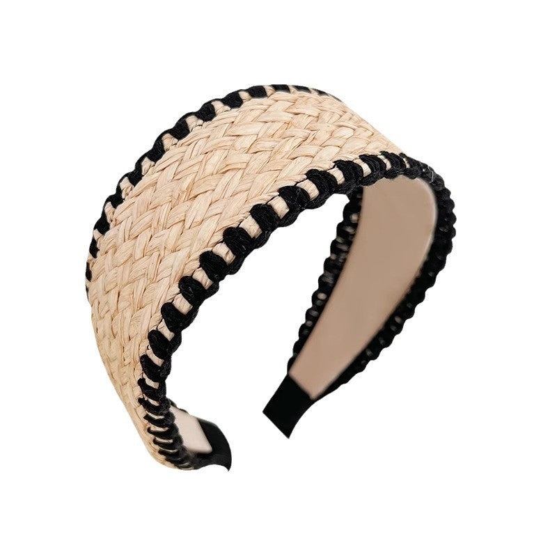 Bohemian Rattan Woven Straw Hairband