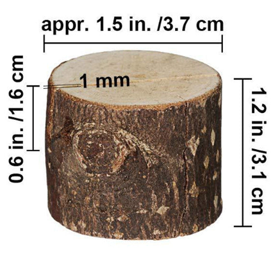 Real Wood Table Number Holders 10 Pcs