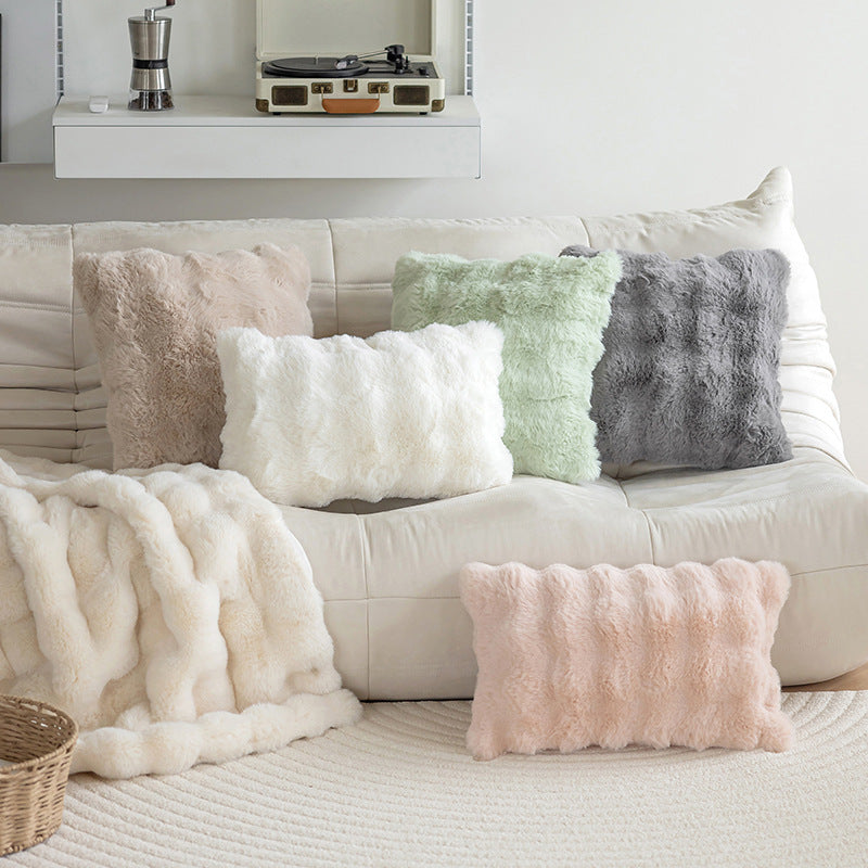 Rectangular Plush Throw Pillows