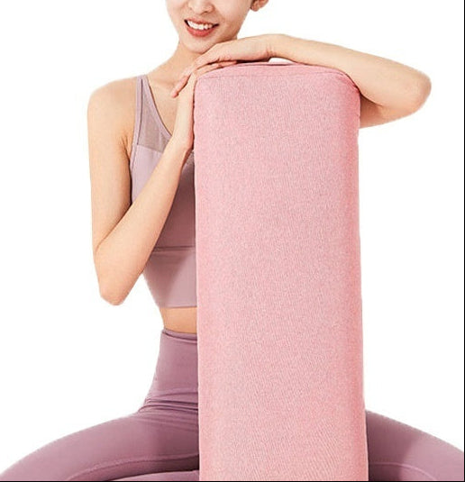 Large Rectangular Yoga Cushion Pastel Colors