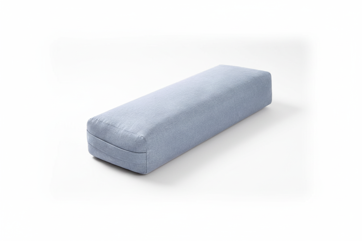 Large Rectangular Yoga Cushion Pastel Colors