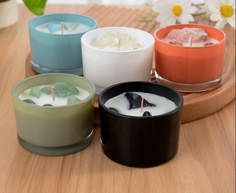 Relaxing Scented Crystal Candles
