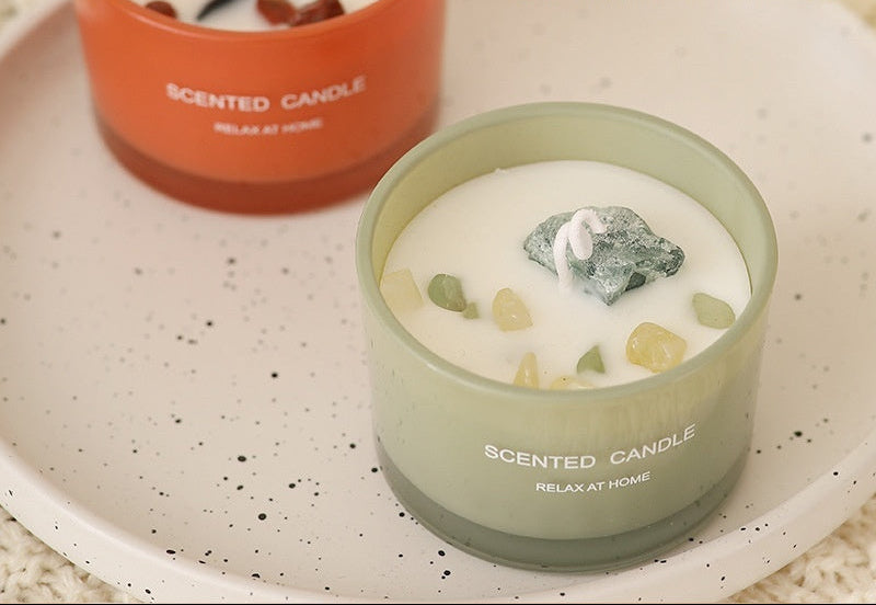 Relaxing Scented Crystal Candles